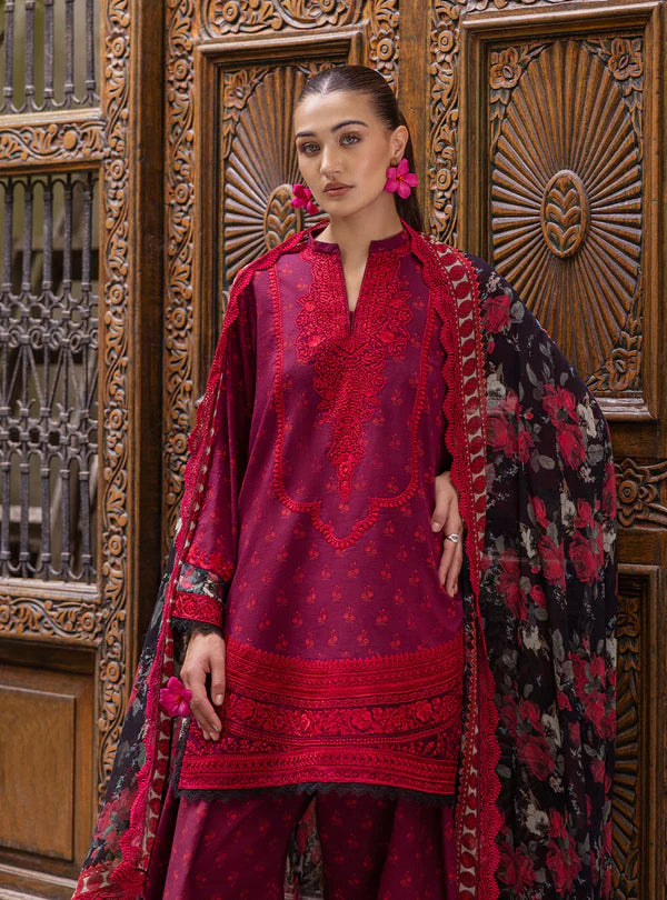 Azure Embroidery Suit