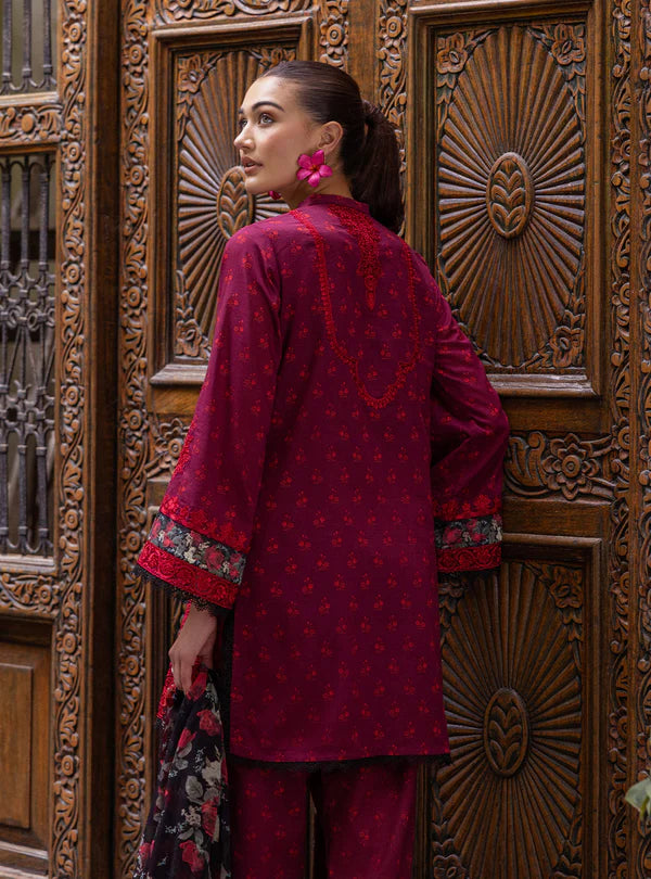 Azure Embroidery Suit