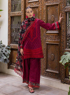 Azure Embroidery Suit