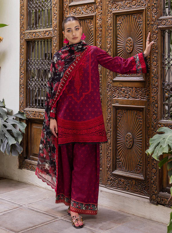 Azure Embroidery Suit