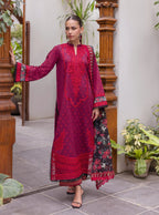 Azure Embroidery Suit