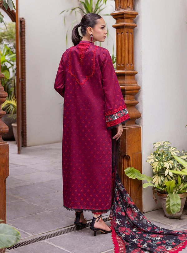 Azure Embroidery Suit